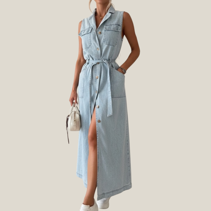 Louisa | Maxi Denim Dress